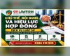 CHỦ THỂ, NỘI DUNG VÀ HIỆU LỰC HỢP ĐỒNG: NỀN TẢNG PHÁP LÝ CỦA MỌI GIAO ...